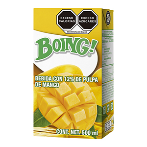 Boing 500 ml mango con 24 piezas