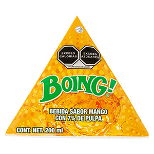 Boing Triangulo 200 ml Mango con 18 piezas